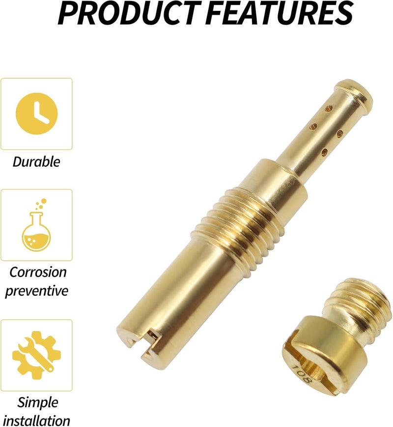 OXCANO 22PCS Carburetor Jet Kits, 11pcs Carburetor Main Jet # 100-145 & 11pcs Slow Pilot Jet # 32-58 Compatible with Nibbi Honda Yamaha PWK Keihin CVK PE Carb, Compatible with OKO KOSO Stage-6 - Image 4